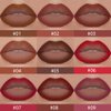 JUAAZIN Vivid Auburn Matte Color Gradient Lipstick Lip Liner, Flawless Contour and Gradual Ombre Effect lip Pencil, Crayon Form and Cone Tip, High Pigmented Long Lasting Waterproof Smudge Proof 07#