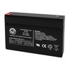 AJC Battery Compatible with Lightalarms 850.0034 6V 1.3Ah Emergency Light Battery