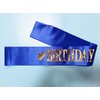 Birthday King Sash Blue, Birthday Sashes for Boys or Men Gold Foil Letter 21st 30th 40th 50th 60th or Any Fun Birthday Party Favors Decorations (Blue Gold)