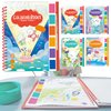 Kawaqiwa Paint with Water Books for Toddlers, Watercolor Painting Paper for Kids Ages 4-6-8-12, Art Craft Gift for Drawing with Brush Travel Activities (Space Travel)