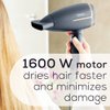 Beurer HC25 Ionic Hair Dryer for Travel with Voltage Switch 1600W Anti Frizz Blow Dryer, Foldable Handle, Lightweight Styler, Nozzle Attachment, Black and Rose Gold