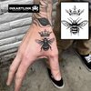 INKARTLINK Temporary Tattoos, Semi Permanent Tattoos Adult Art Designs Waterproof Temporary Tattoos Party Favors Tattoo Stickers Realistic, No Adhesive, Lasts 1-2 Weeks (Queen Bee)