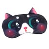 HXINFU Funny Black Cat 3D Eye Masks for Sleeping Blinders Kids Travel Rest Mask