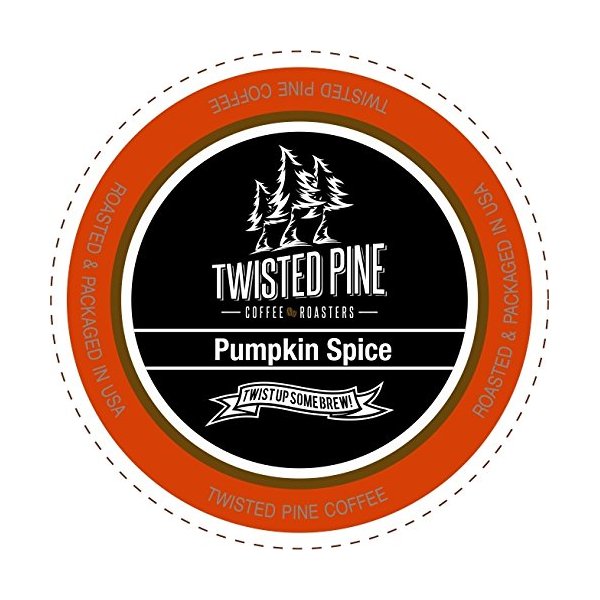 Twisted Pine Coffee Pumpkin Spice, Flavored Coffee, Single-Serve Cups for Keurig K-Cup Brewers, 12 Count