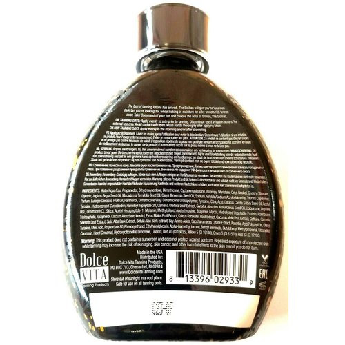 The Sicilian 200X Dark Black Bronzer Tanning Lotion - BEST Tanning Lotion For Glowing Skin - Gradual Bronzing & Sunless Self Tanner Lotion - Luxurious Sunless Body Tanning Lotion Nourishes Skin