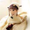 Tvoip Lovely Phyllis Creative Birthday Gift for Children's Toy Dolls Plush Toys 17.7 inches (White)
