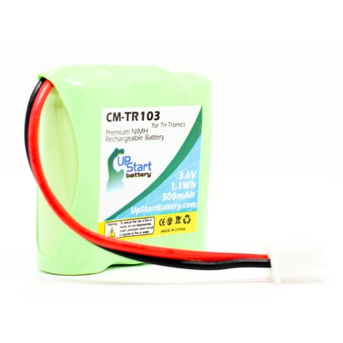 Replacement for Tri-Tronics 1107000 Battery - Compatible with Tri-Tronics CM-TR103 Dog Training Collar Battery (300mAh 3.6V NI-MH)