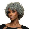 BOBBI BOSS Stunna Series MH1509 Latrice Short Curly Human Hair Wig 100% Human Hair Wigs, Unprocessed Human Hair Bundles (Natural BK)