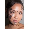 Spiderwebs Face Jewels ✮ Mercy London Spider Costume Accessories Face Gems Jewels All In One Halloween Headpiece Stick On