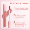 BINGBRUSH Super Stay Matte Longwear No-Budge Liquid Lipstick Makeup,Highly Pigmented Color and Instant Shine, Cheeky, Soft Matte Lip Cream Lightweight Lipgloss (03#&04#, Pack of 2)