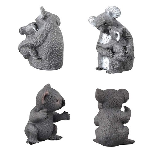 Fantarea Realistic Wild Life Jungle Zoo Animals Figures Model Koala Party Favors Supplies Cake Toppers Gift Toys for 5 6 7 8 Year Old Boys Girls Kid Toddlers(5 pcs)