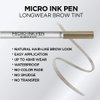 L'Oreal Paris Micro Ink Pen by Brow Stylist, Longwear Brow Tint, Hair-Like Effect, Up to 48HR Wear, Precision Comb Tip, Blonde, 0.033 fl; oz.