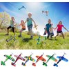 IJRPLM 24 Pack Foam Glider Planes Toys,8" Airplane Toy,12 Different Designs Planes Toys for Boys,Individually Packed Outdoor Flying Toys,Party Favors for Kids 8-12 (24 PCS)