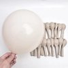 White Sand Balloons 12inch 50pcs Nude White Latex Balloons Matte Off White Balloons Baby Shower Party Balloons for Birthday Wedding Party Decoration