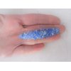 Generic 2 3/4 inch blue or creme oval speckled alligator hair clip barrette (Primary color: Creme)