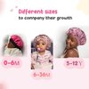 YANIBEST 2 PCS Baby Bonnet Toddler Silk Bonnet for Kids Sleeping Cap Curly Natural Hair Silk Hair Bonnets for Girls Boys Infant