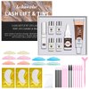 EyeLash Lift Kit, Lash Perm Kit, Black Color Natural Curl Eyelash Perm Dye Set for Home Salon, Long Lasting Setting, Easy to Use for Beginner (#1)