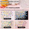 Resin Jelly Rhinestones for Crafting with B7000 Jewelry Glue, 2 Boxes Transparent AB Flatback Crystals with 3Pcs 10ml Glue, Bedazzling Non Hotfix Gems for DIY Tumblers Clothing Shoes Manicure