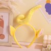 PHQOORYTH Womens Headbands Ears Fashion Headwear Yellow Hairband Hair Costume Accessories for Adult Halloween Cosplay Party Decorations