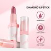 HOSAILY Metallic Rose Red Lipstick Long Lasting, High Shine Glitter Diamond Creamy Lipstick Transfer Proof, Shimmer High Impact Lip Color Full Coverage Non Stick Cup Lightweight Lip Makeup#4