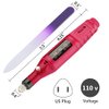 Electric Nail Drill Kit Acrylic Nail File 20000 RPM with 6 Nail Drill Bits Acrylic Nail Gel Remover with a Gift Glass Nail File Nail Polishing Machine Manicure Set