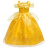 Aukidwld Princess Costume for Girls Kids Dress Halloween Cosplay Party Outfit Toddler Princess Dress Up 4-5Years