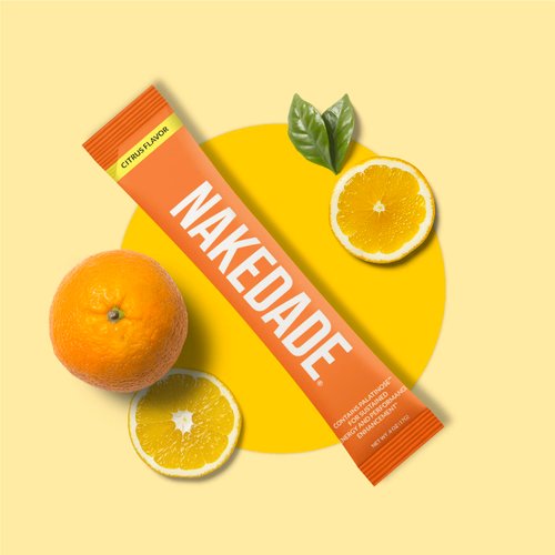 Nakedade – Performance Enhancing Sports Drink Powder - Citrus Flavor Electrolyte Powder – No GMOs or Artificial Sweeteners, Gluten-Free, Soy-Free, Dairy-Free –