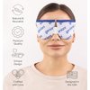 GENIANI Microwave Heated Warm Compress for Eyes, Fast Acting & Effective Moist Heat Eye Mask for Dry Eyes, Eye Care Mask for Tired Eyes, Dry Eye Therapy Mask, (Pack of 1, White)