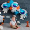 6 Pcs Astronaut Balloons for Kids,Astronaut Foil Balloon,Space Party Decorations,Outer Space Balloon for Baby Shower Universe Space Themed Birthday Party Decor