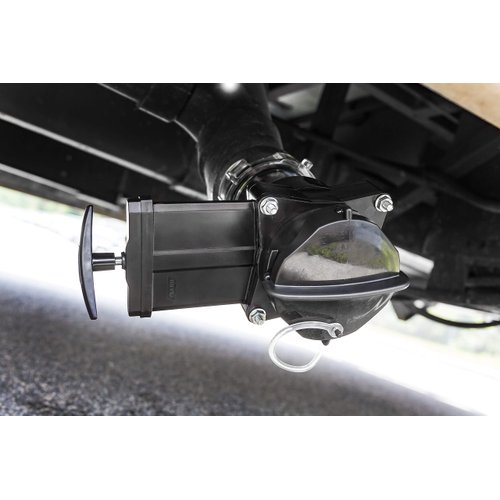 Camco Camper/RV Gate Valve with Built-in Clear Adapter | Features 3.5-Inch Long Clear Adapter, 4 Bayonet Prongs, and Fits 3-inch Sewer Fittings (39053)