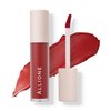 Allione Mellow Velvet Lip Tint | Non-Sticky Lightweight Korean Lip Stain, High Pigmented Long Lasting Moisturizing Soft Matte Liquid Lipstick, Natural Vivid Color, Sun Dance Scarlet