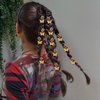 Aswewamt 40 Pcs Gold Butterfly Braid Hair Clips, Adjustable Metal Butterflies Decoration Rings Clips, Hair Charms Styling Accessories for Women