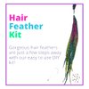 Tie Dye Feather Hair Extensions, 100% Real Rooster Feathers, 20 Long Thin Loose Individual Feathers, By Feather Lily Mixed