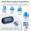 Demineralization Cartridge for HoMedics Ultrasonic Humidifiers, 12-Pack Demineralization Cartridges Filter Replacement, Filters Mineral Deposits, Prevents Hard Water Build-Up, Purifies Water