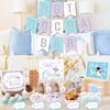 Hot Chocolate Bar Kit, Christmas Hot Cocoa Bar Supplies, Hot Cocoa Bar Banner Sign Labels Snowflake Cup Stickers for Winter Wonderland Birthday Baby Its Cold Outside Baby Shower Party Decorations