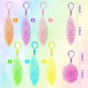 Wood Homing Fidget Worm Toy Keychains - 6PCS Resistance Fidget Toys Key Chains for Kids Fidget Worm Stress Anxiety Relief Toys for Adults Cute Worm Shaped Ornament Key Ring Calming Sensory Hand Toys