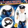 Metemot 9Pcs Police Toys, Police Costume Accessories for Kids, Cop Costume Accessories, Toy Handcuffs, Police hat, Police Officer Costumes Gear for Kids, Halloween for Kids Boys Girls