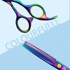 Professional Hair Thinning Shears 6 Inch Hair Cutting Teeth Scissors Hairdressing Texturizing Salon Shears Japanese 440c Stainless Steel Barber Haircut Scissors For Women/Men/kids (rainbow)
