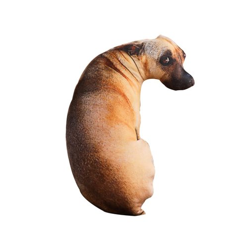 Alipis Dog Pillow 3D Simulation Shiba Inu Plush Pillow, Stuffed Animal Throw Plushie Cushion Pillow Doll for Sofa Chair Home Decor