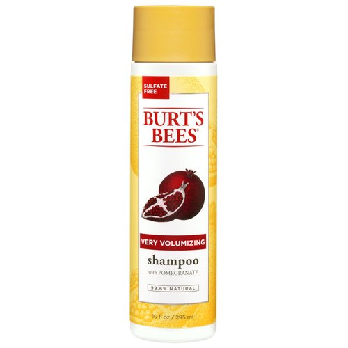 Burt's Bees Very Volumizing Pomegranate Shampoo, Sulfate-Free Shampoo - 10 Ounce Bottles - Pack of 3