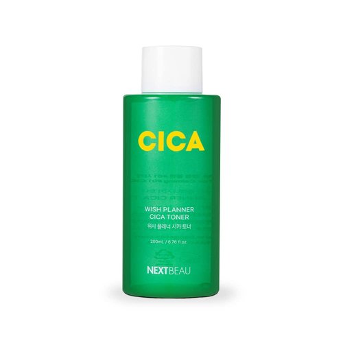 NEXTBEAU Wish Planner CICA Toner [6.76 fl.Oz / 200ml] CICA, Facial Toner, Treatment Toner, Korean Skin Care, Hydrating