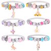 PinkSheep Bracelets for Kids, 6PC, Little Girl Friendship Bracelets Charm Bracelet, Party Favor Dress Up