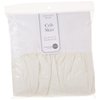American Baby Company 100% Natural Cotton Percale Ruffled Crib Skirt, Cream, 52"L x 28"W + 13.5"