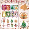 32 Sheets Christmas Stickers, Make Your Own Christmas Stickers, Creative Game Stickers for Kids Christmas Party Favors, DIY Art Crafts Supplies