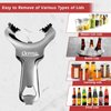 Octina Mason Jar Opener & Bottle Opener No Lid Dents or Damage, Manual Can Opener Easy Twist, Canning Jar Opener Top Remover Utensil for Various Lids