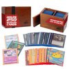Monster Wooden Double Deck Box w Strong Magnetic Lid & Security Band- Premium Holds 250 Sleeved Cards- Compatible w Pokemon, Yugioh, Commander Magic the Gathering MTG & All Trading TCG Game, Xmas Gift