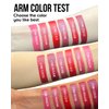 3 Pcs Matte Lipstick for Women Set, Rose Cherry Dark Red Brown Red Nude Matte Lipstick Long-Lasting Lip Makeup,Waterproof Smudge Proof Velvet Lip Gloss 24 Hours Lip Stick Lip Color Gift for Girl-Set B