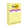Post-it Super Sticky Notes, 4x6 in, 5 Pads, 2x the Sticking Power, Canary Yellow, Recyclable
