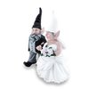 Nowaday Gnomes - Bride & Groom Wedding Gnome Married Couple Home & Garden Gnome Collectible Statue 8" H