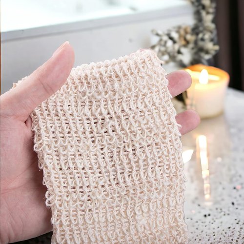5-Piece Soap Bags for Soap Bars, Soap Bags Mesh Exfoliating, Bar Soap Loofah Pouch, Sisal Soap Saver Bag, Bar Soap Holder for Shower